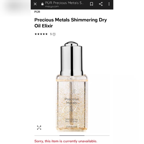 PÜR Precious Metals Shimmering Dry Oil Elixir - Picture 11 of 13